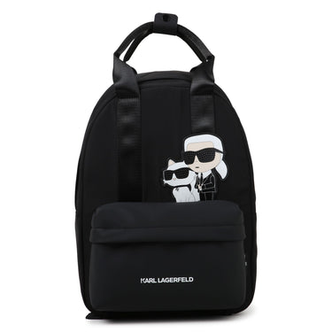 KARL LAGERFELD Backpack para niño negra Karl y choupette